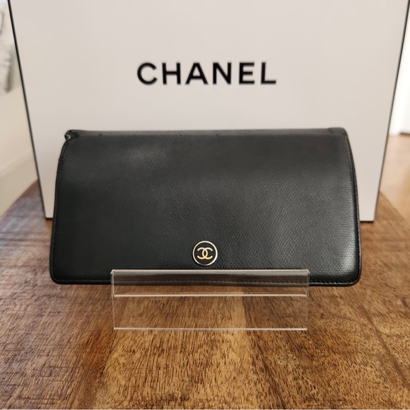 Chanel Vintage Leather CC Flap Wallet - Picture 1 of 15